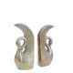 Pair of brass swan books greenhouse