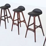 Erik Buch 'OD61' Bar Stools in rosewood Odense Mobler