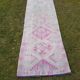 Vintage Turkish hallway rug 74x440 cm