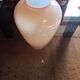 Pink gradient glass vase with edging