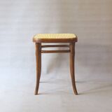 Tabouret carré Thonet N°56, vers 1900 canné et estampillé