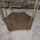 Harness octagonal brass rods and smoked glass circa 1960/1970