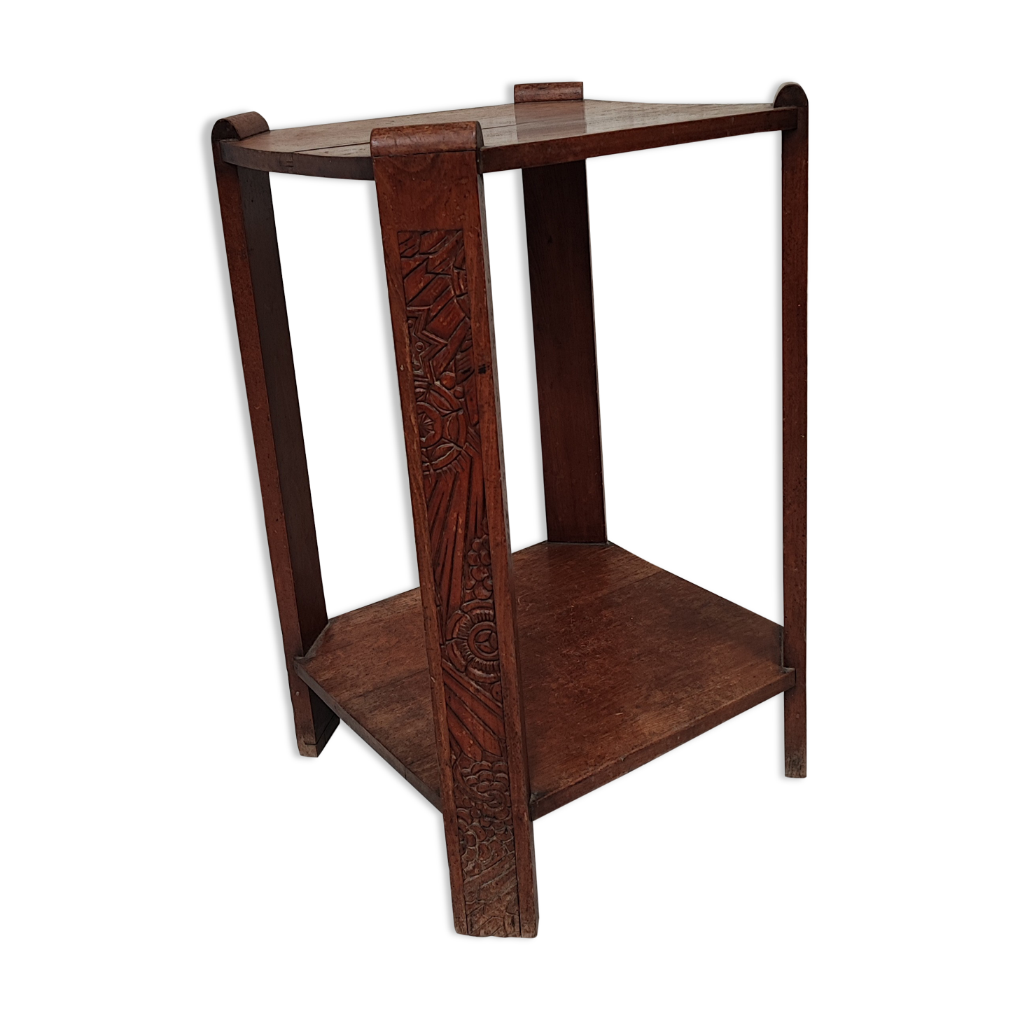 Pedestal table art deco side cabinet