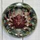 Set of 8 majolica-barbotine dishes and plates