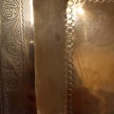 Large rectangular Moroccan copper tray.