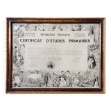 Cadre certificat d'études