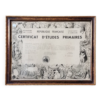 Education certificate frame