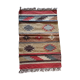 Kilim carpet in burlap and cotton. 60cm x 100cm
