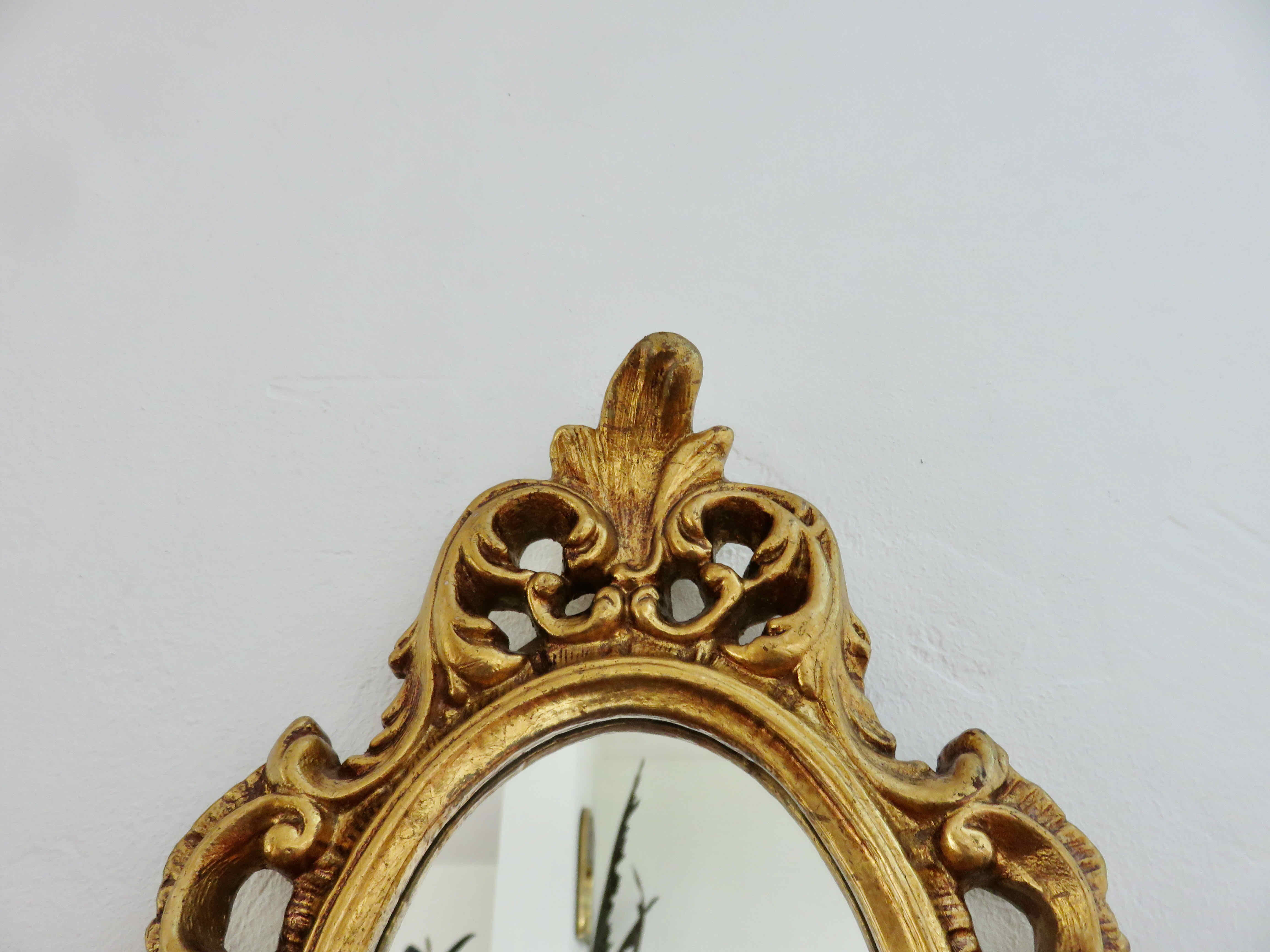 Golden mirror style " baroque " 60s 70s