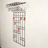 Wire coat rack by Karl Fichtel for Drahtwerke Erlau 1950s