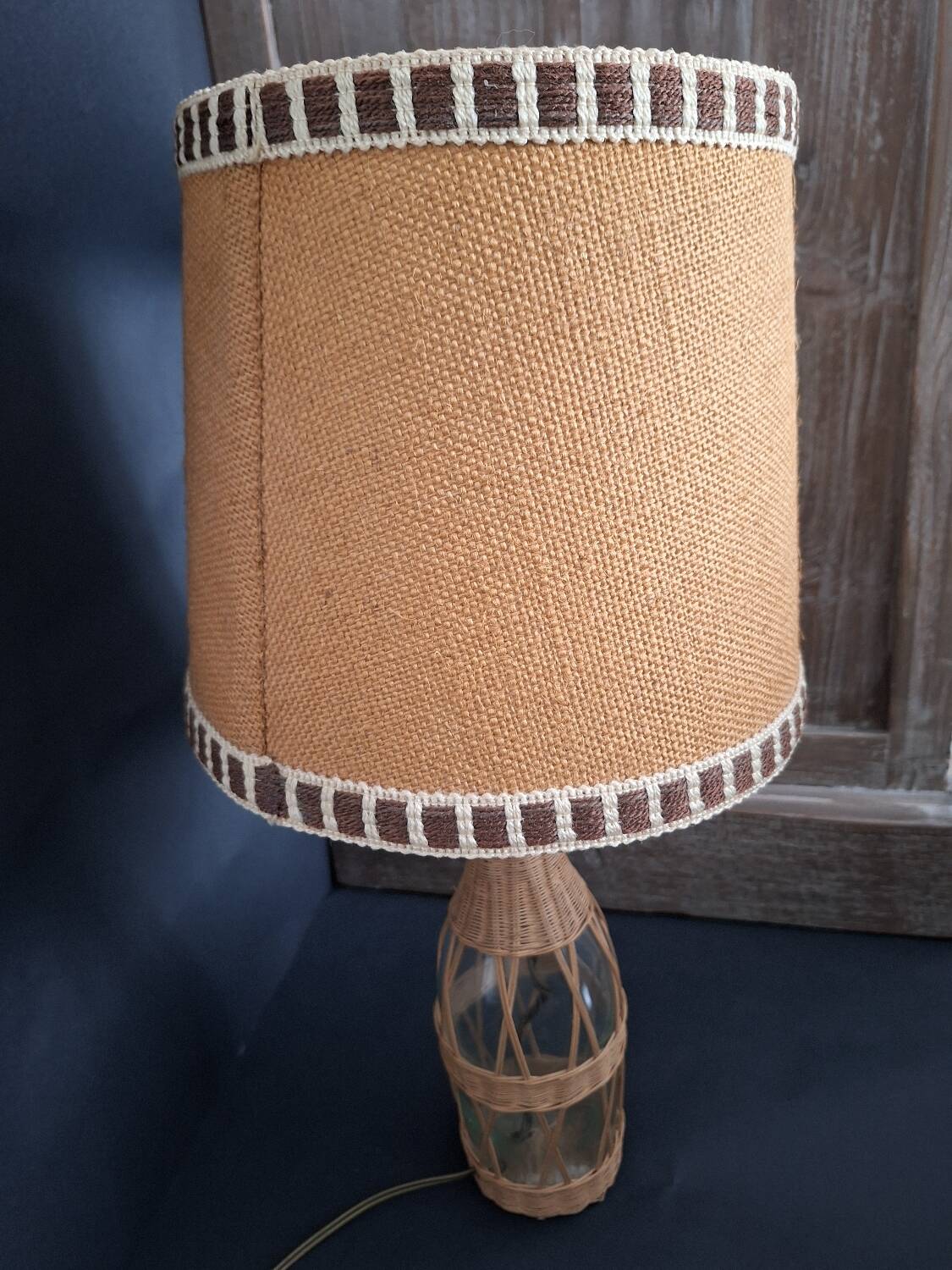 Rattan lamp 1970