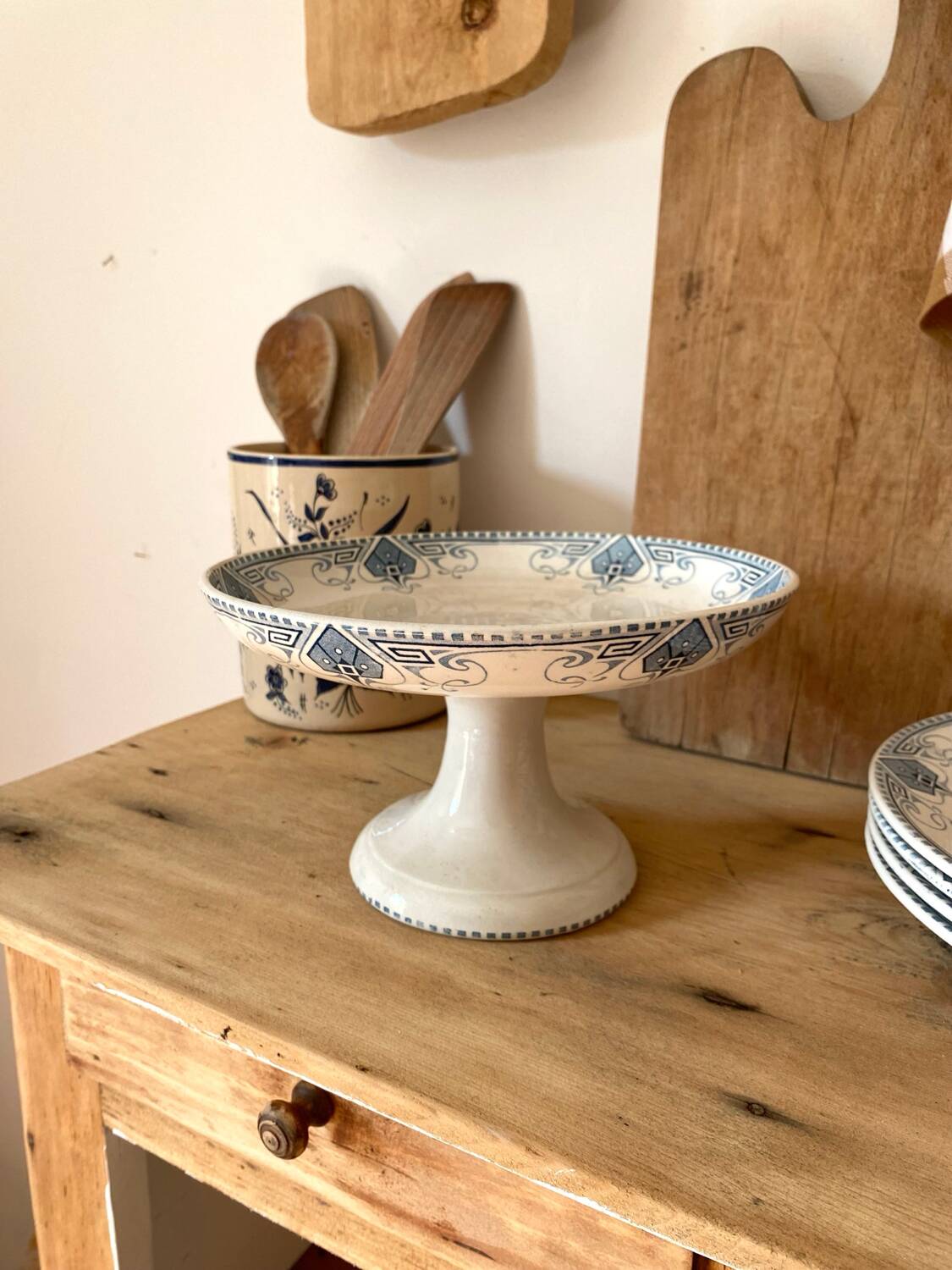 Earthenware fruit bowl, Terre de fer