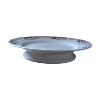 Dish Cake display porcelain St Amand Flowers dp 112270