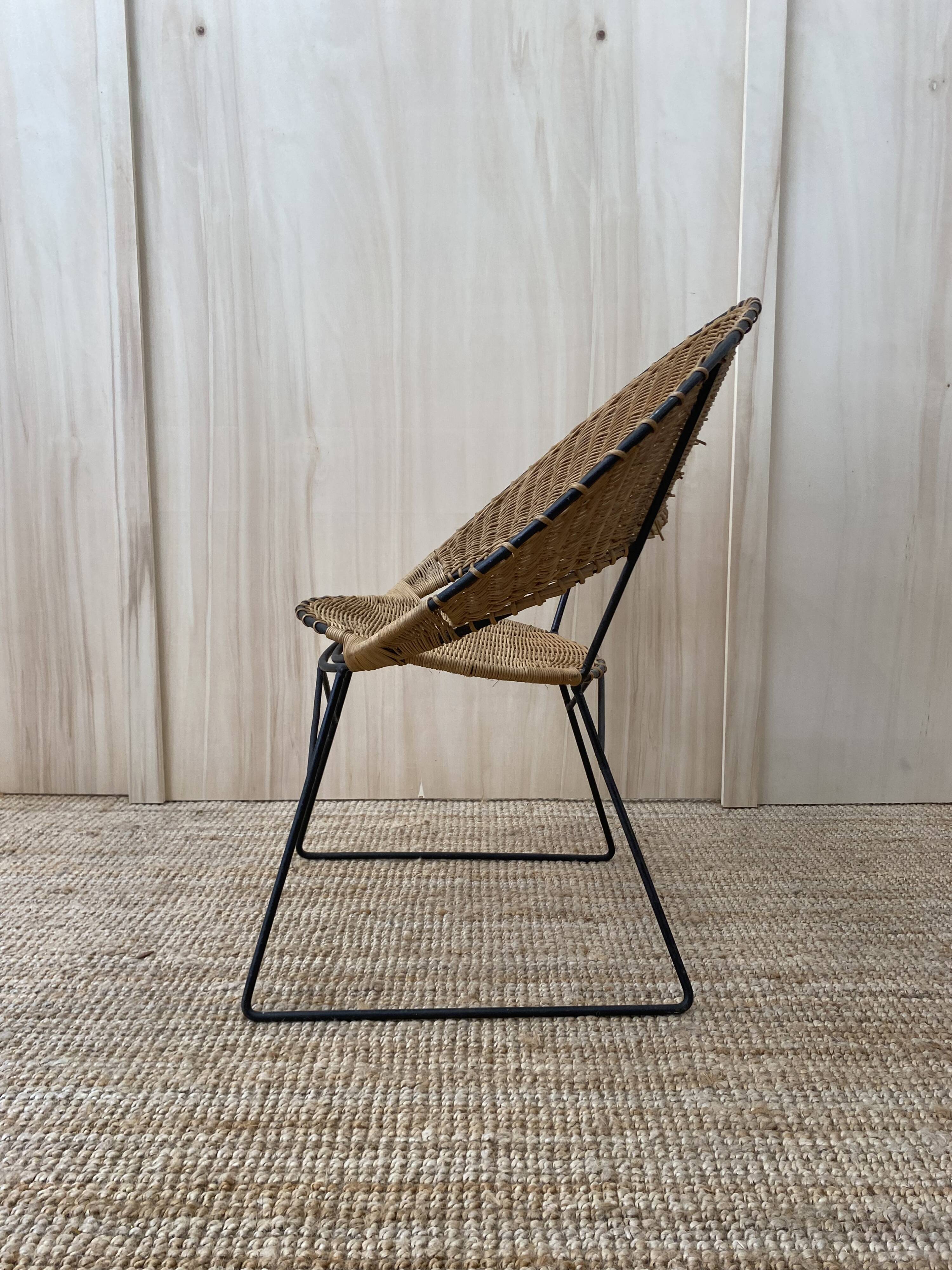 Fauteuil en Rotin de Guy Raoul
