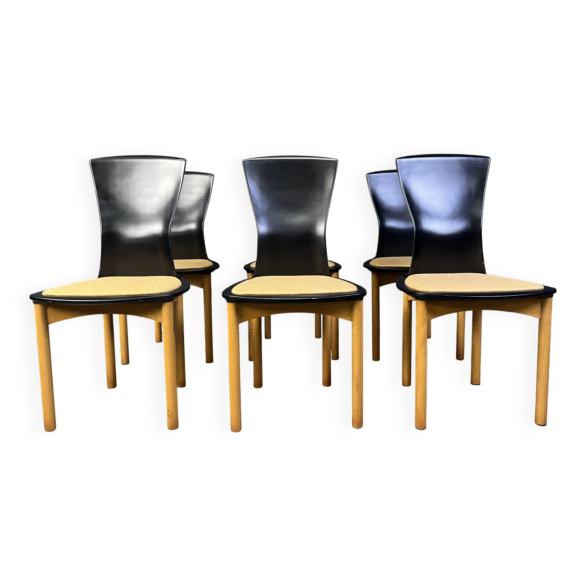 Vintage Pelope dining chairs by Francesco Binfarè for Cassina, 1990s