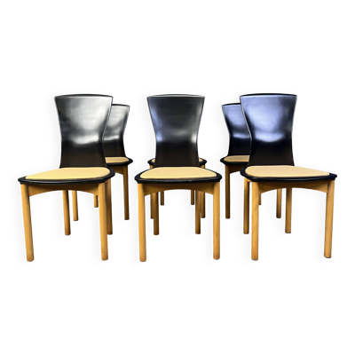 Chaises de salle à manger Pelope vintage par Francesco Binfarè pour Cassina, années 1990