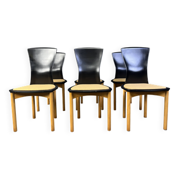 Chaises de salle à manger Pelope vintage par Francesco Binfarè pour Cassina, années 1990
