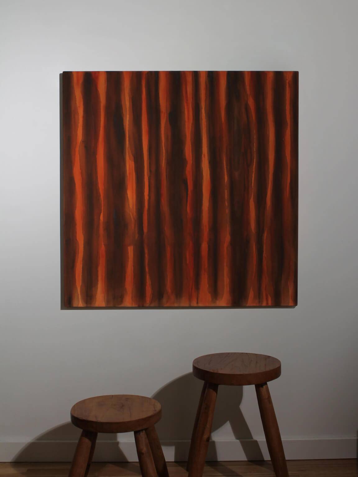 Lignes d'Umbra Organiques, Peinture de l'Auteur I, 80x80cm