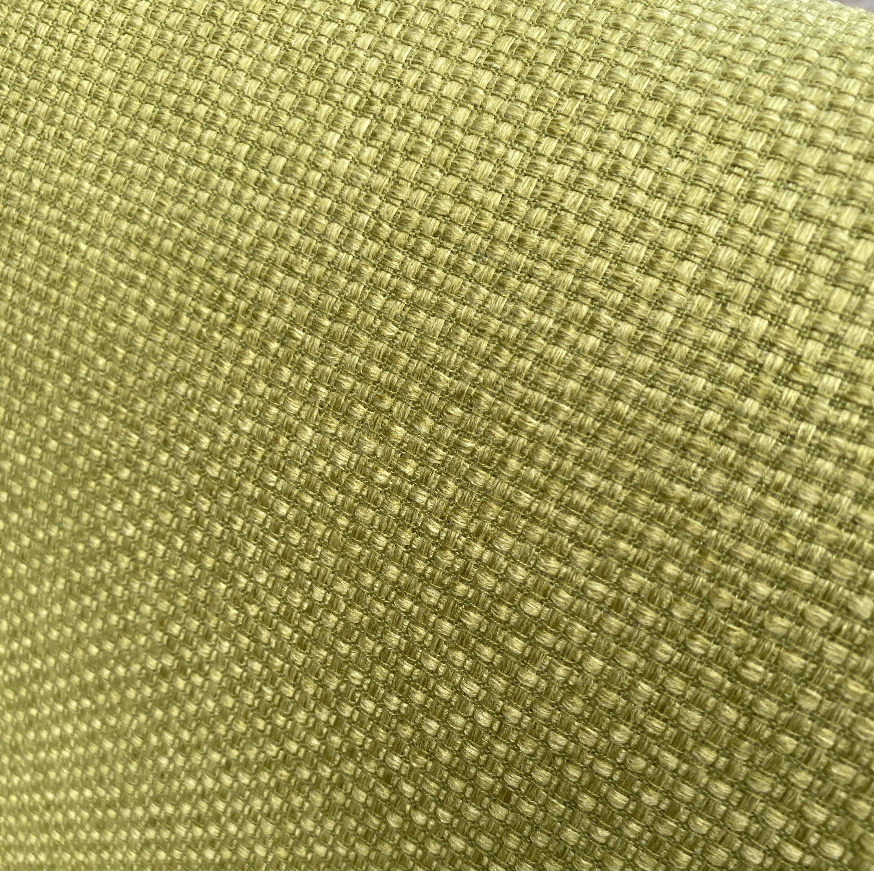 Yellow fabric and wood relax chair 1960s