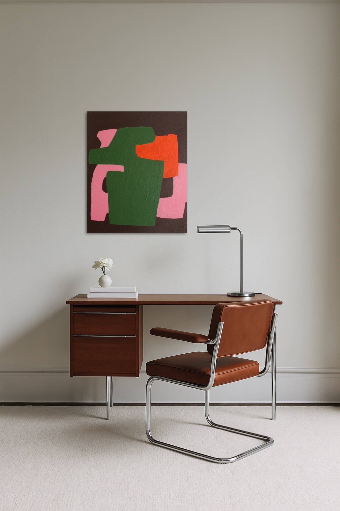 Minimalist colorful abstract "brick 2" by Bodasca