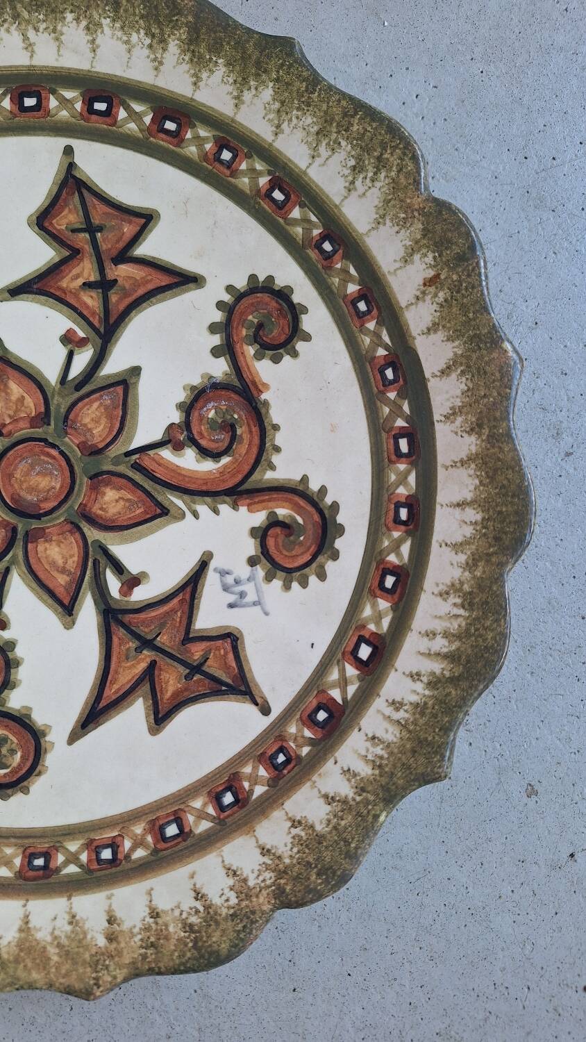 Decorative plate Paul Fouillen Quimper