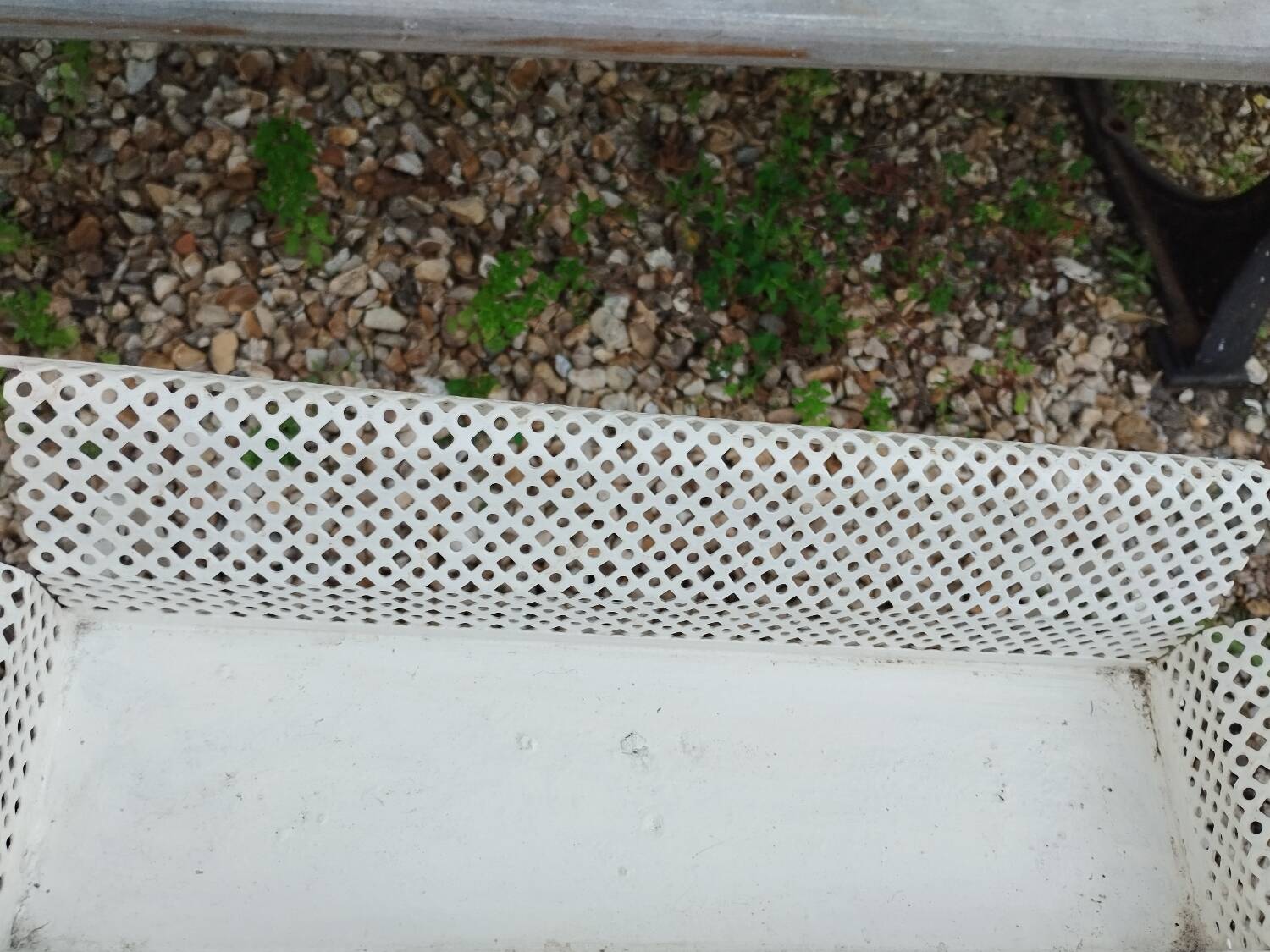 Antique vintage wrought iron planter