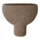 Vintage vase made of raw clay