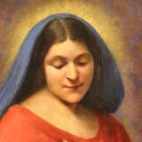 Tableau religieux italien Madone, 1929