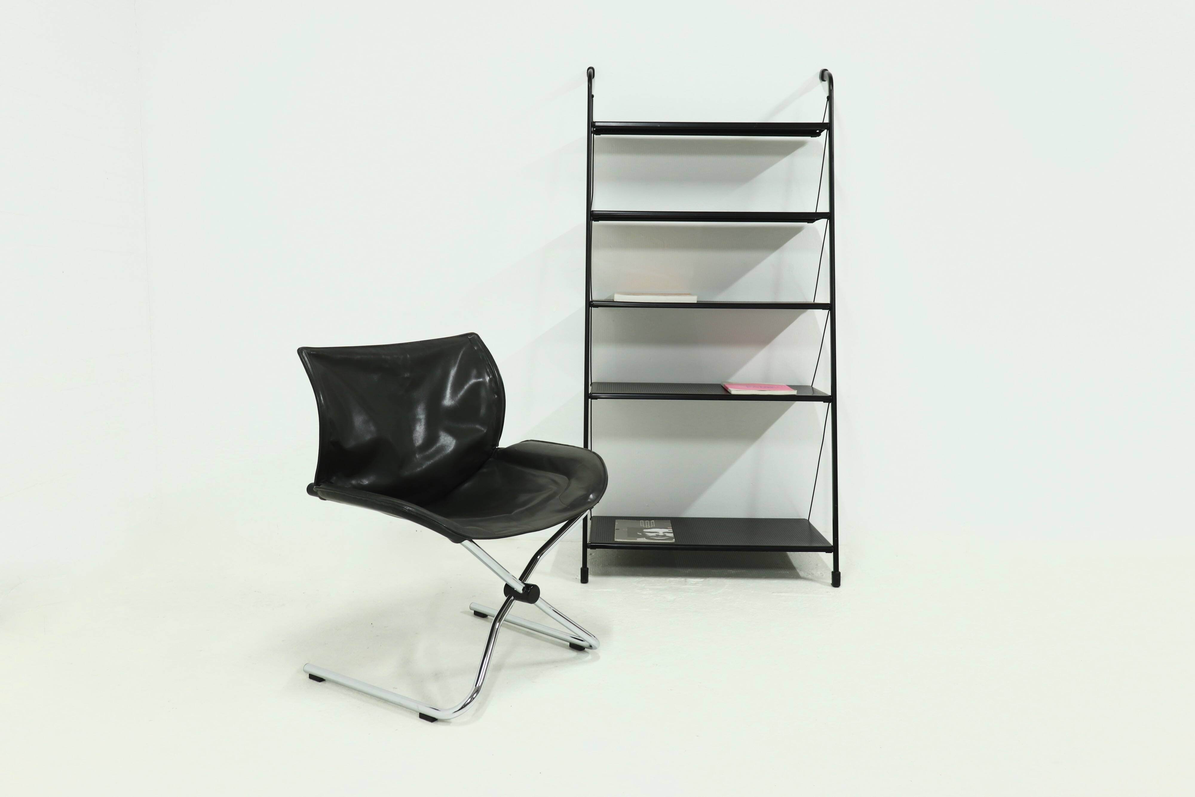 Leather Lounge Chair by Simon Desanta for COR Germany 1980s