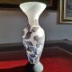 Vase en verre multicouches dégagé à l'acide, signé, hauteur 25,2 cm