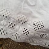 Rectangular ruffled tablecloth