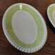 Pair of Badonviller iron earthenware dishes, Amina model