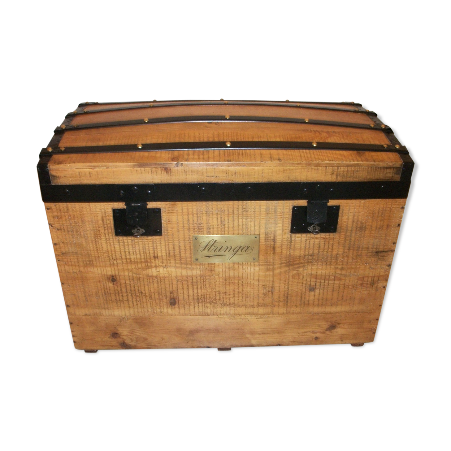 Coffre en bois malle de voyage