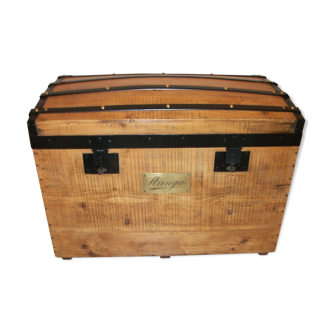 Wooden chest - Travel trunk
