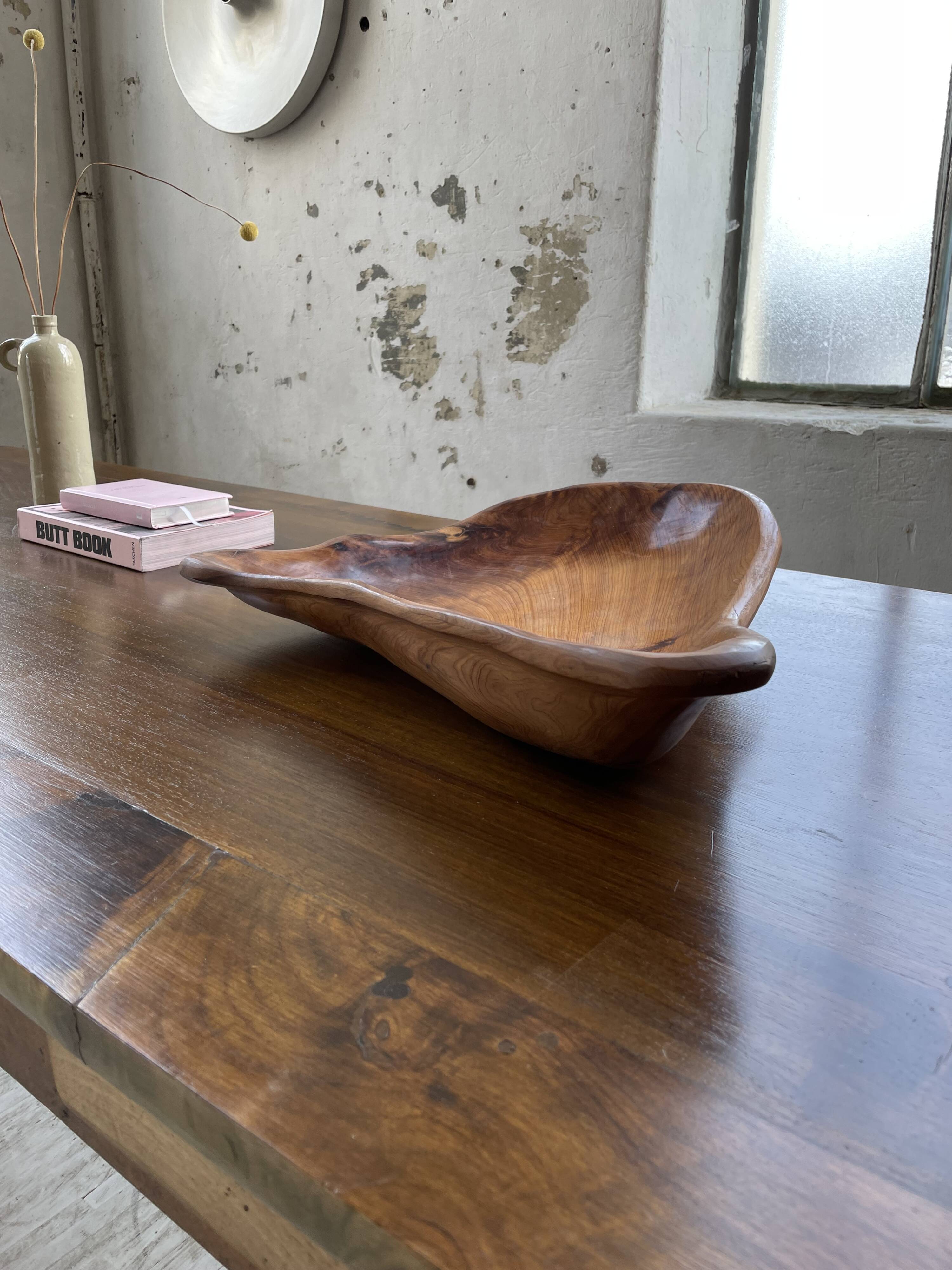 XL thuja root wooden dish