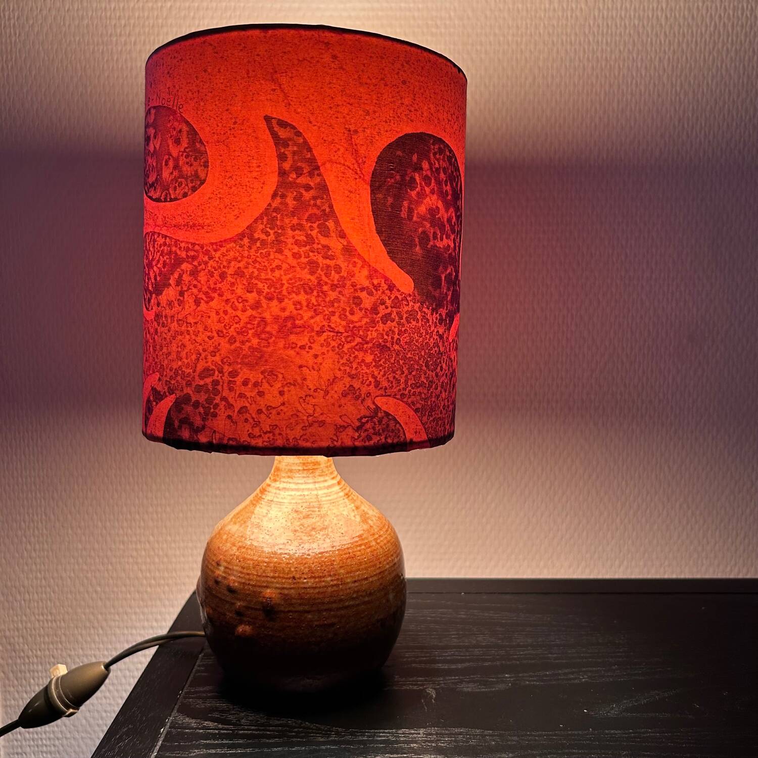 Stoneware lamp, 1970