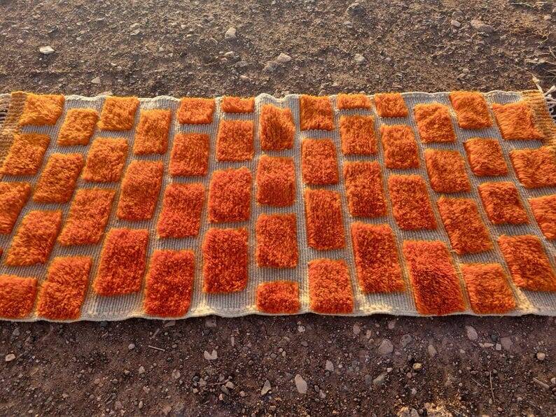 Handmade runner rug 300cm x 100cm