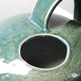 Glazed stoneware jug/pourer/watering can, vintage La Borne craftsmanship.