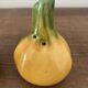 Vintage barbotine pepper and salt shaker in the shape of garlic and onion