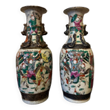 Paire de vase chinois XIXème