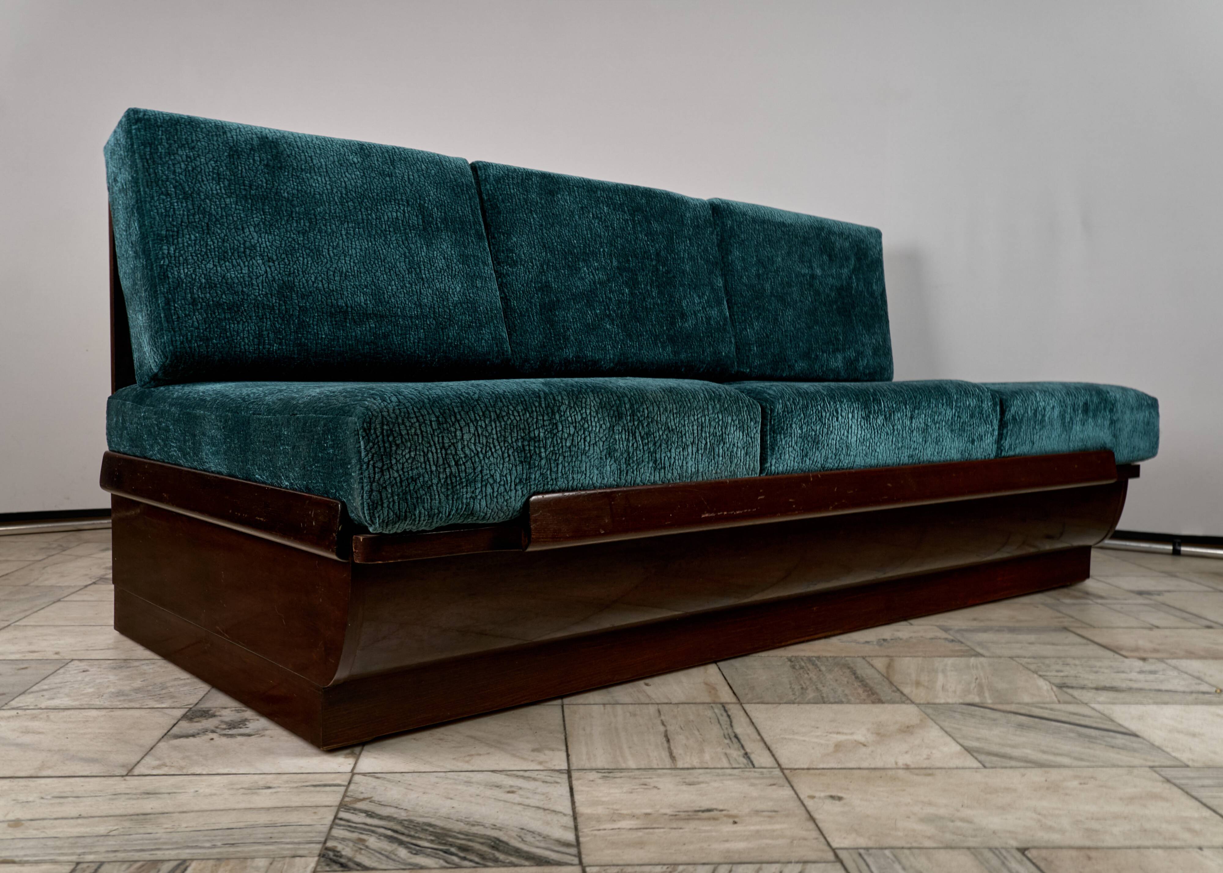 Art Déco sofabed by Jindřich Halabala for UP Závody, 1950s, Czechoslovakia