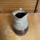 Vintage flamed ceramic barrel-shaped pitcher by revol, 0.5l