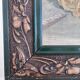 Antique original flower oil painting, yellow roses still life art