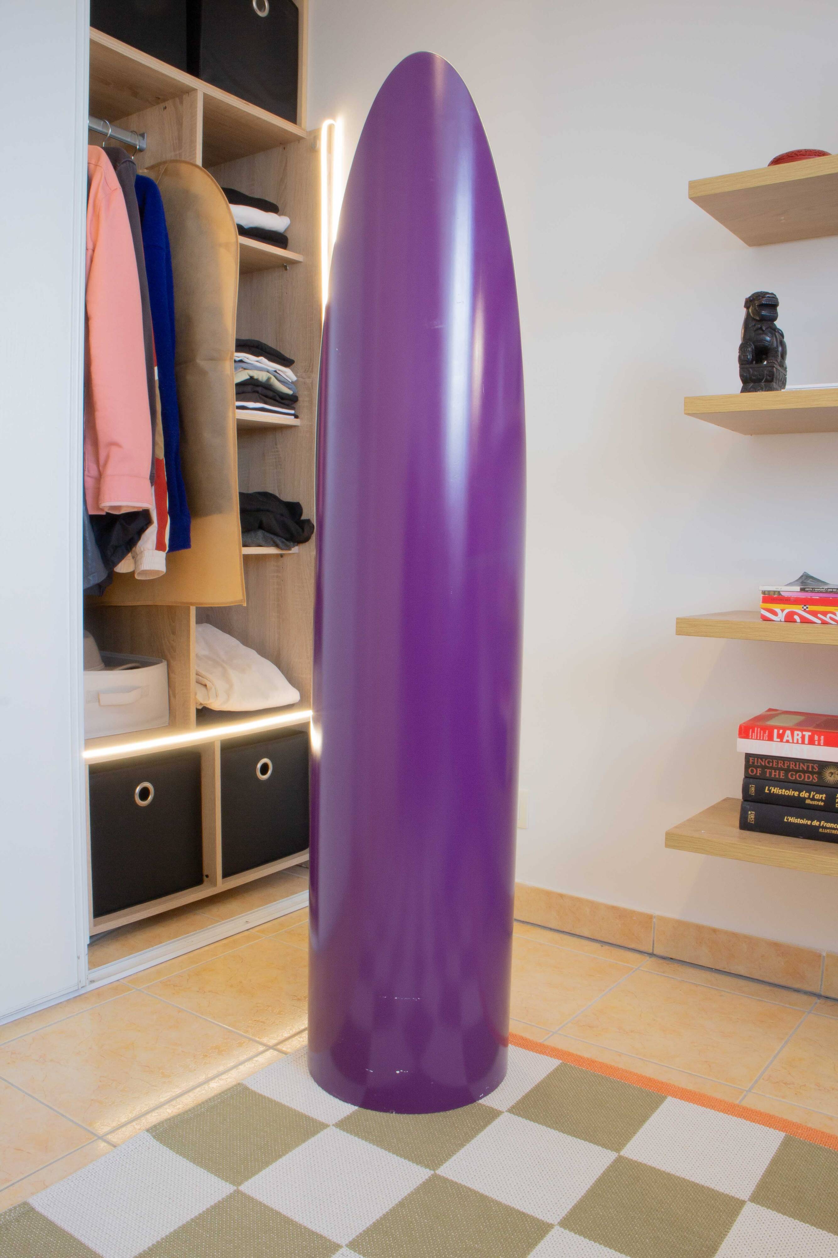 Purple lipstick mirror