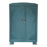 Parisian art deco wardrobe blue gray 1930