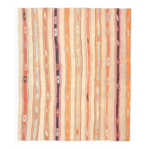 Tapis turc Oushak fait main en laine et coton beige, années 1970