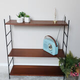 Teak string shelf