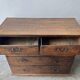 Antique Georgian Oak Chest of Drawers Swan Neck Handles circa 1760-1800