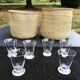 Lot de 6 verres en cristal Daum, modèle Kim