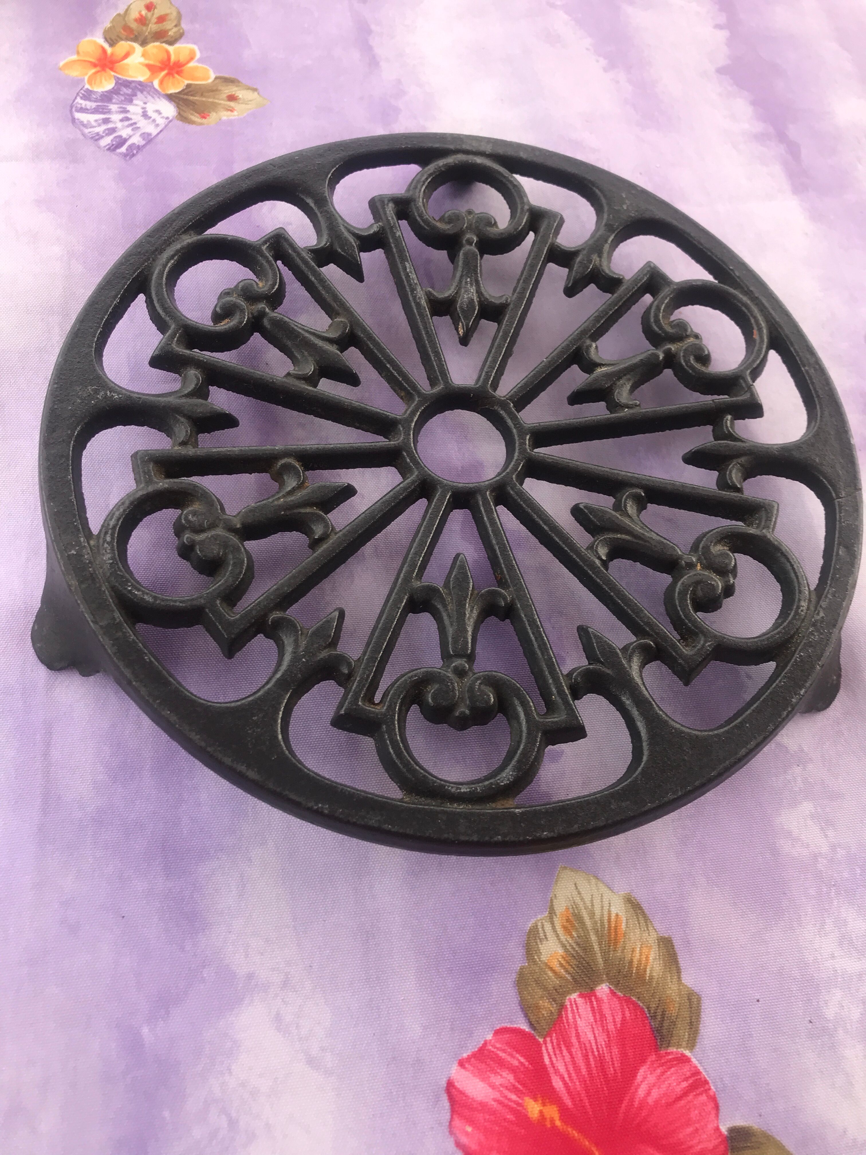 Vintage cast iron underside